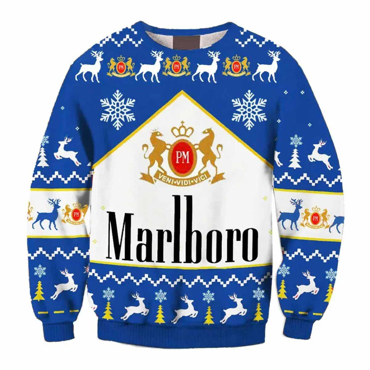 Marlboro Ugly Christmas Sweater Marlboro Ugly Christmas Sweater