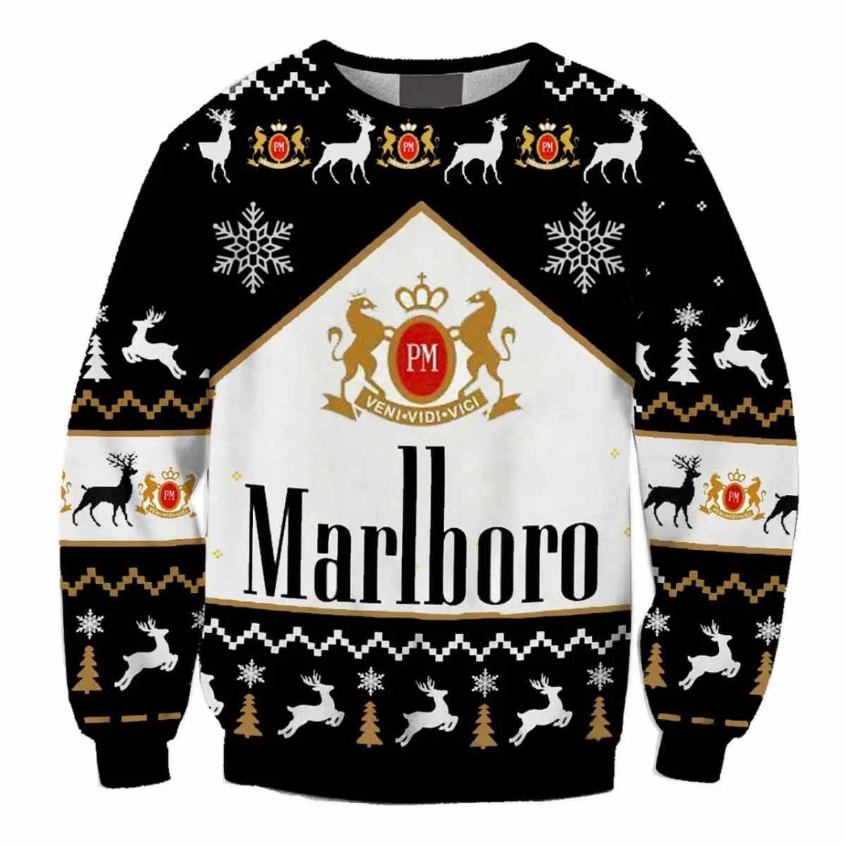 Marlboro Ugly Christmas Sweater Marlboro Ugly Christmas Sweater