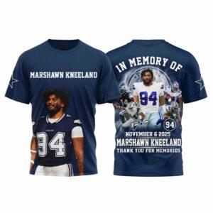 Marshawn Kneeland In Memory Of November 6 2025 Thank You For Memories Shirt