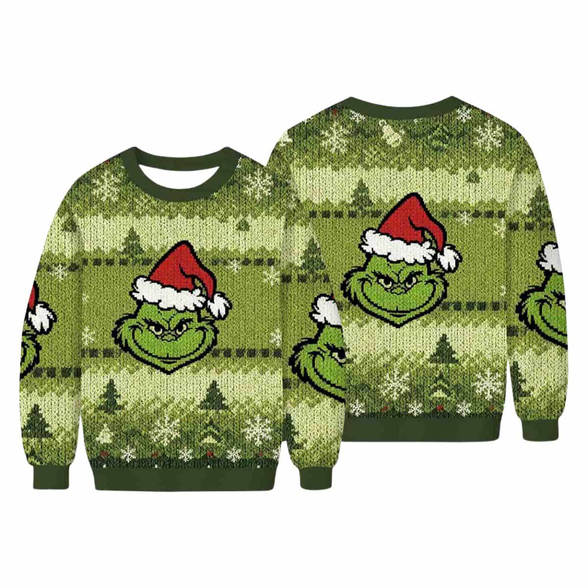 Merry Grnchmas Smile Ugly Christmas Sweater Merry Grnchmas Smile Ugly Christmas Sweater