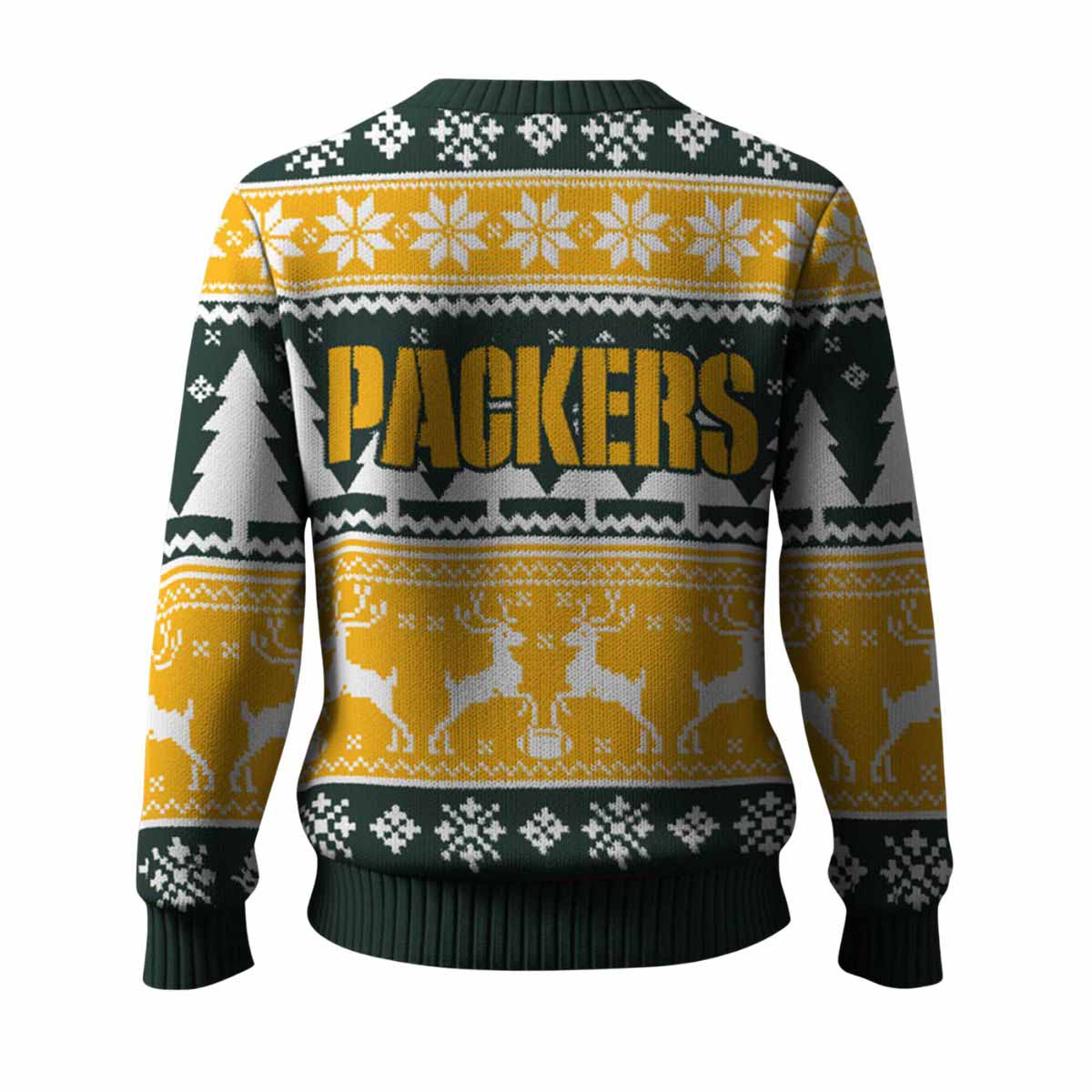 Packers Reindeer Football 2025 Ugly Christmas Sweater Packers Reindeer Football 2025 Ugly Christmas Sweater