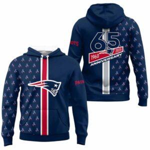 Patriots 65th Anniversary 1960 2025 Hoodie Patriots 65th Anniversary 1960 2025 Hoodie