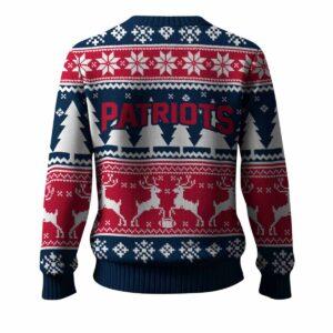 Patriots Reindeer Football 2025 Ugly Christmas Sweater 1 Patriots Reindeer Football 2025 Ugly Christmas Sweater