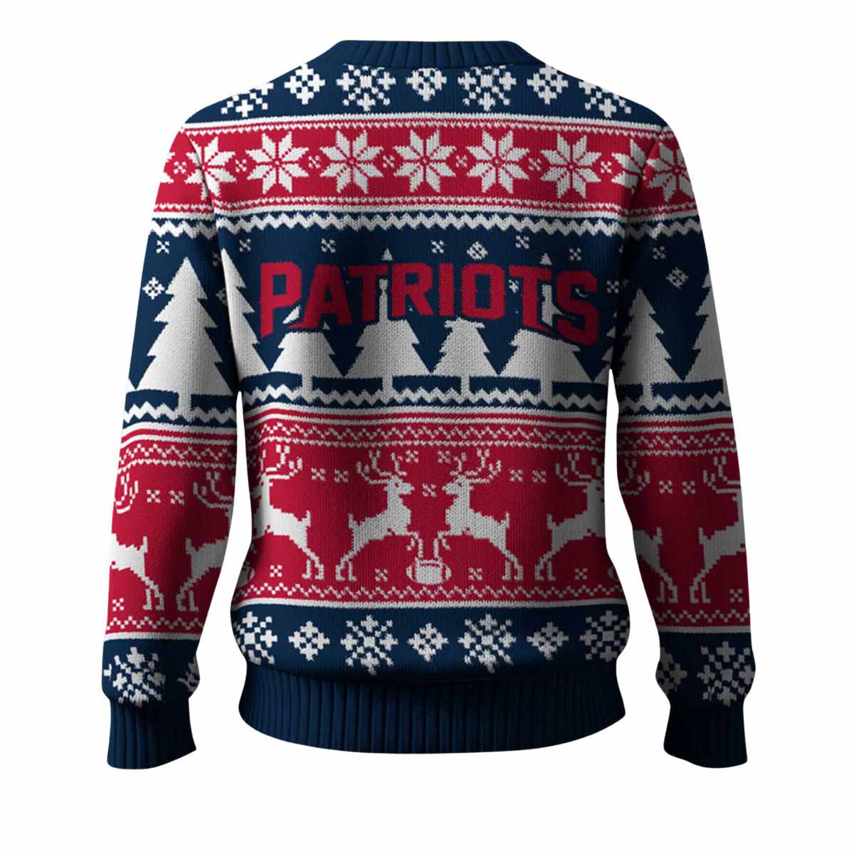 Patriots Reindeer Football 2025 Ugly Christmas Sweater Patriots Reindeer Football 2025 Ugly Christmas Sweater