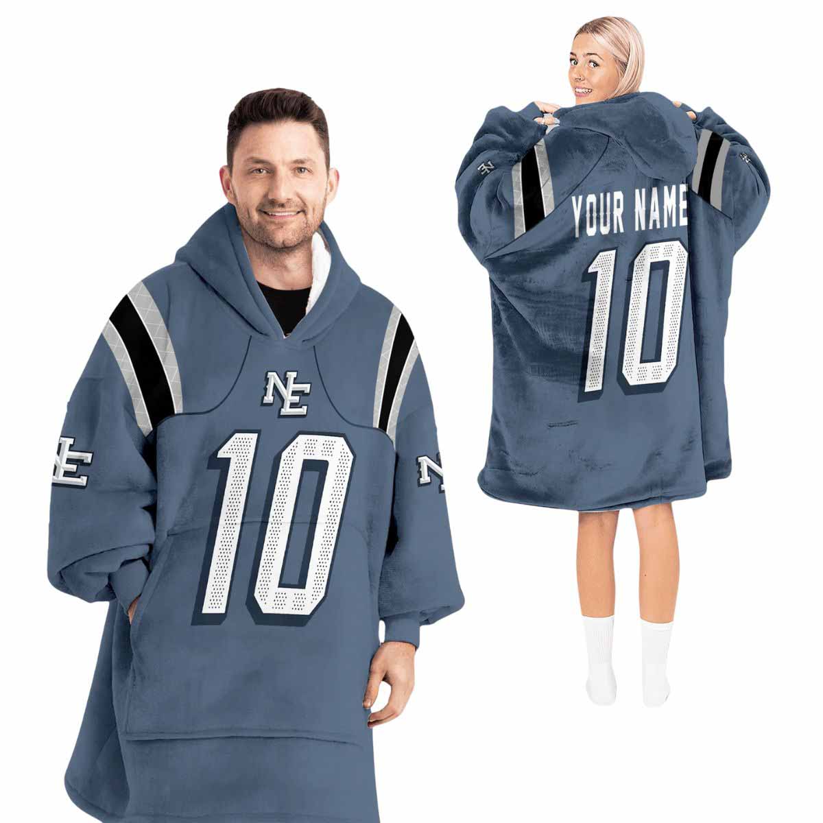 Patriots Rivalries Storm Blue 2025 Blanket Hoodie Patriots Rivalries Storm Blue 2025 Blanket Hoodie
