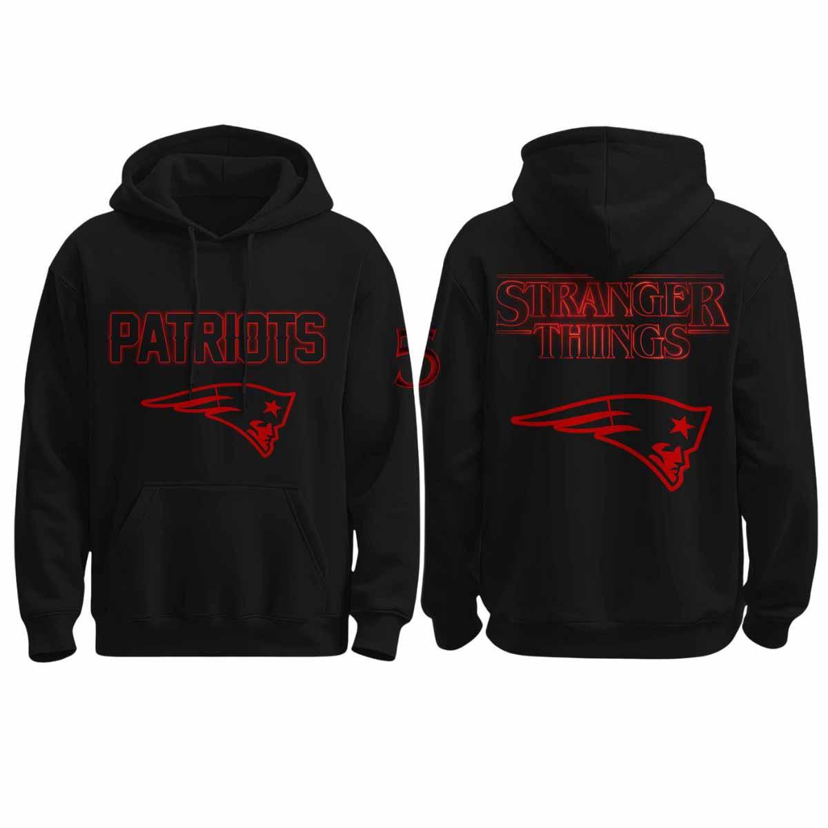 Patriots Stranger Things 2025 Hoodie Patriots Stranger Things 2025 Hoodie