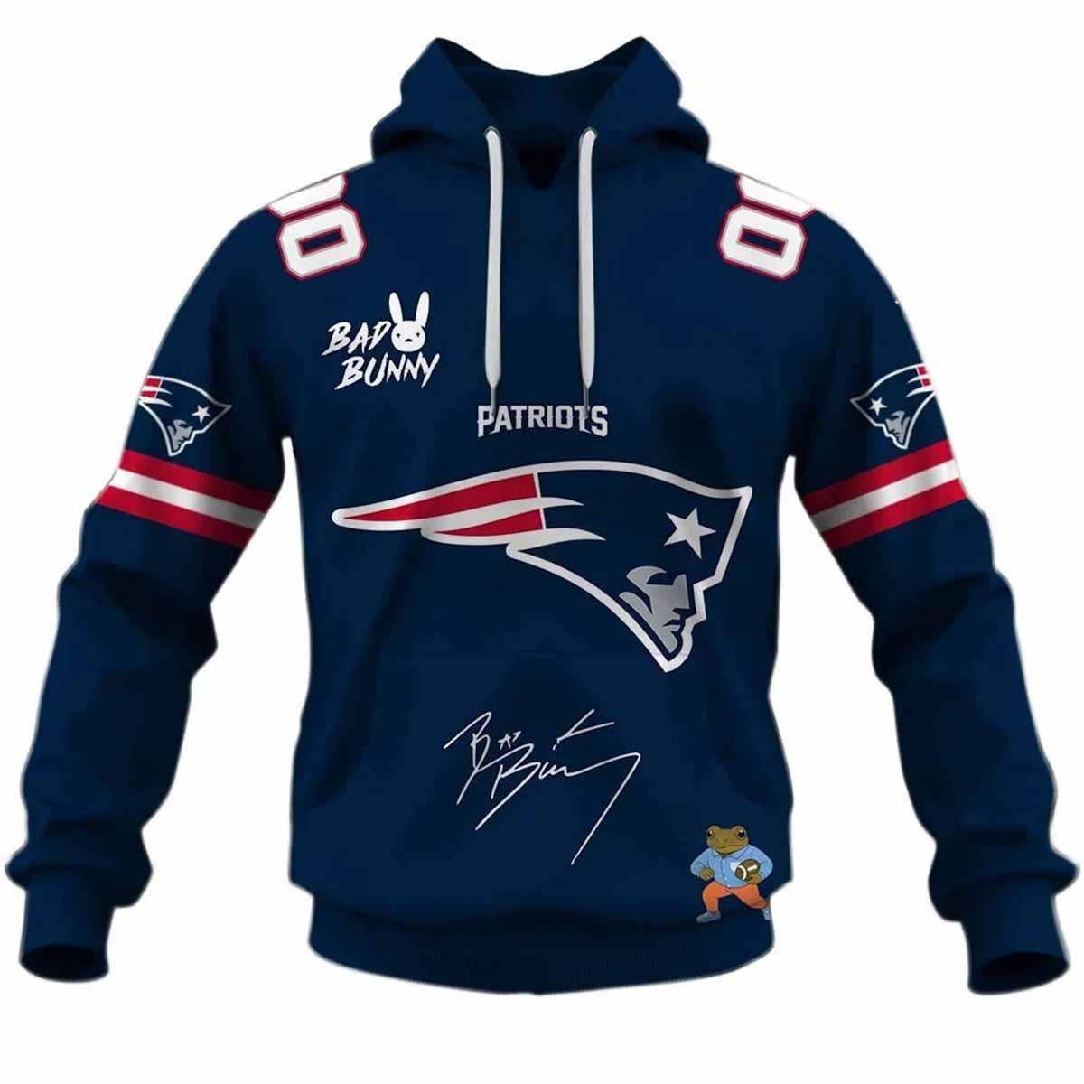 Patriots x Bad Bunny Bowl LX 2025 2026 Hoodie Patriots x Bad Bunny Bowl LX 2025-2026 Hoodie