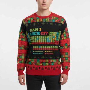 Periodic Christmas Lick Ugly Christmas Sweater
