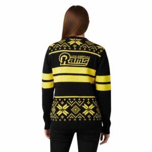 Rams 2025 Rivalries Midnight Mode Ugly Christmas Sweater 1 Rams 2025 Rivalries Midnight Mode Ugly Christmas Sweater