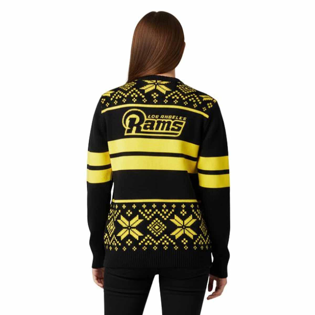 Rams 2025 Rivalries Midnight Mode Ugly Christmas Sweater Rams 2025 Rivalries Midnight Mode Ugly Christmas Sweater
