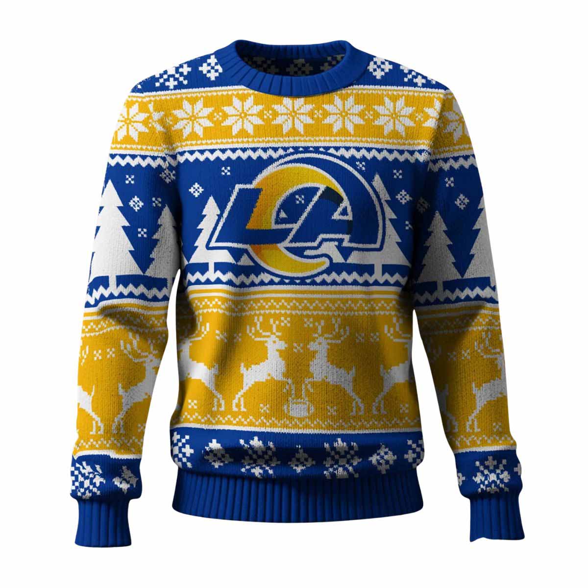 Rams Reindeer Football 2025 Ugly Christmas Sweater Rams Reindeer Football 2025 Ugly Christmas Sweater