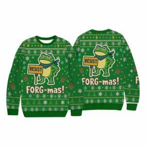 Resist FORG mas Ugly Christmas Sweater