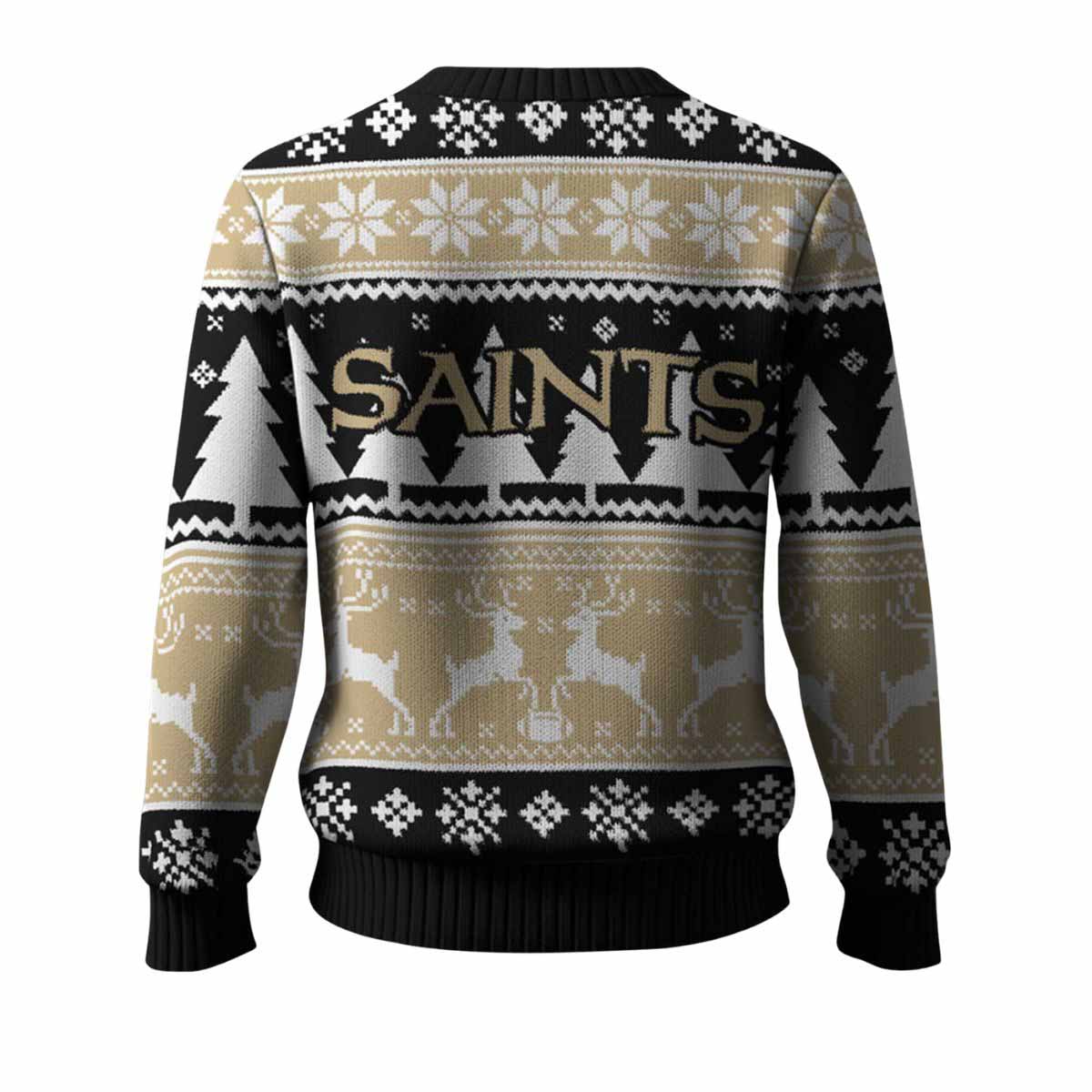 Saints Reindeer Football 2025 Ugly Christmas Sweater Saints Reindeer Football 2025 Ugly Christmas Sweater