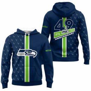 Seahawks 49th Anniversary 1976 2025 Hoodie Seahawks 49th Anniversary 1976 2025 Hoodie