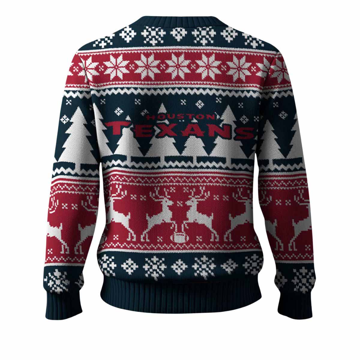 Texans Reindeer Football 2025 Ugly Christmas Sweater Texans Reindeer Football 2025 Ugly Christmas Sweater