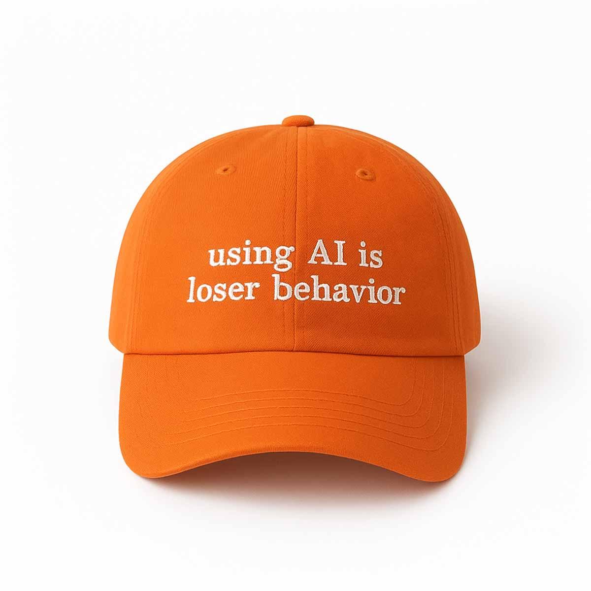 Using AI Is Loser Behavior Hat Using AI Is Loser Behavior Hat