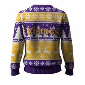 Vikings Reindeer Football 2025 Ugly Christmas Sweater 1 Vikings Reindeer Football 2025 Ugly Christmas Sweater