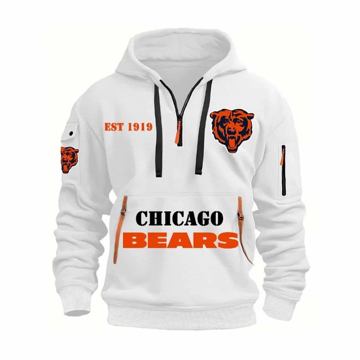 2025 Bears Est 1919 Quarter Zip Hoodie 2025 Bears Est 1919 Quarter Zip Hoodie