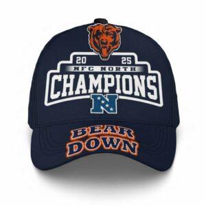 2025 Bears NFC North Champions Bear Down Hat 2025 Bears NFC North Champions Bear Down Hat