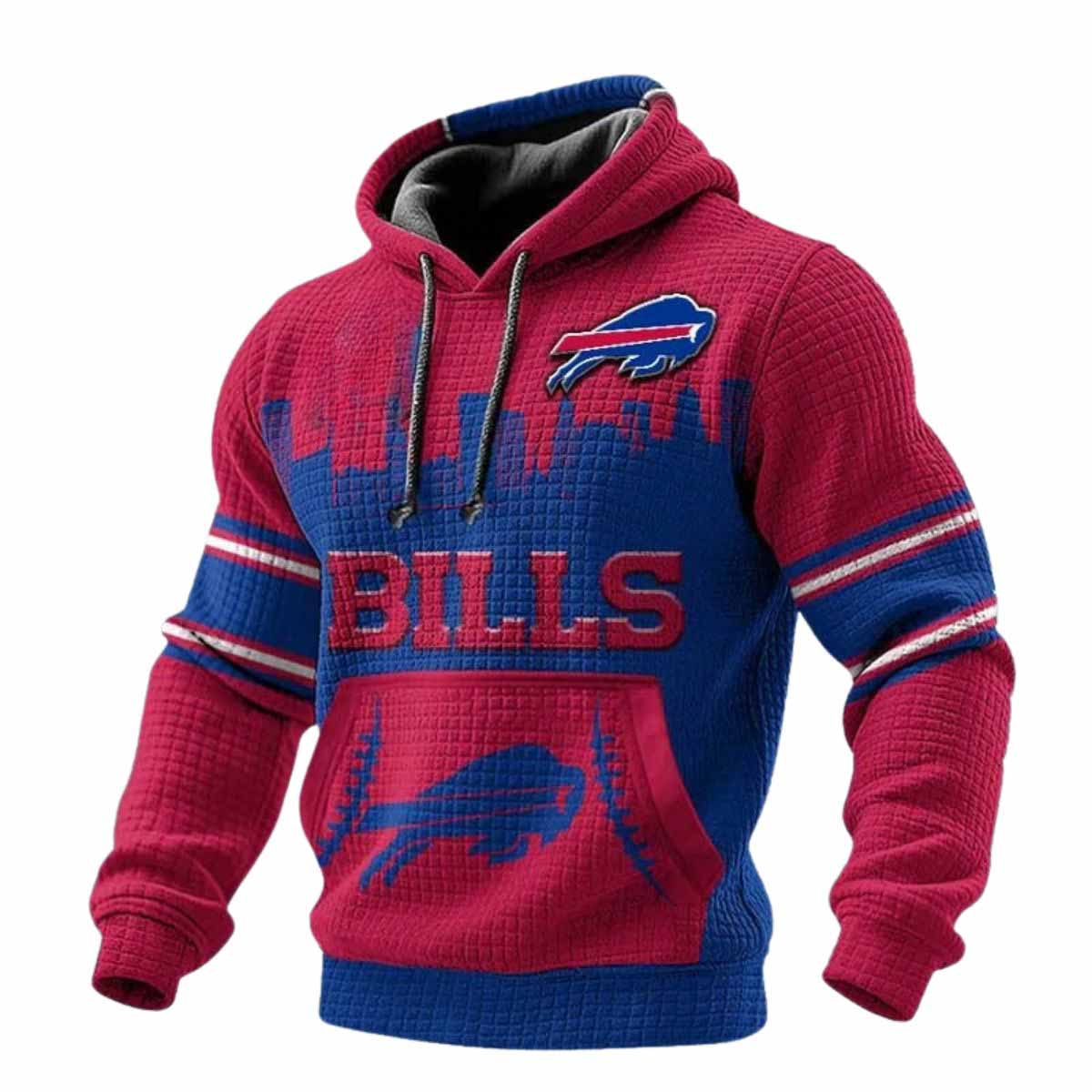 2025 Bills City Skyline Waffle Hoodie 2025 Bills City Skyline Waffle Hoodie