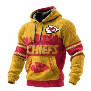2025 Chiefs City Skyline Waffle Hoodie 2025 Chiefs City Skyline Waffle Hoodie