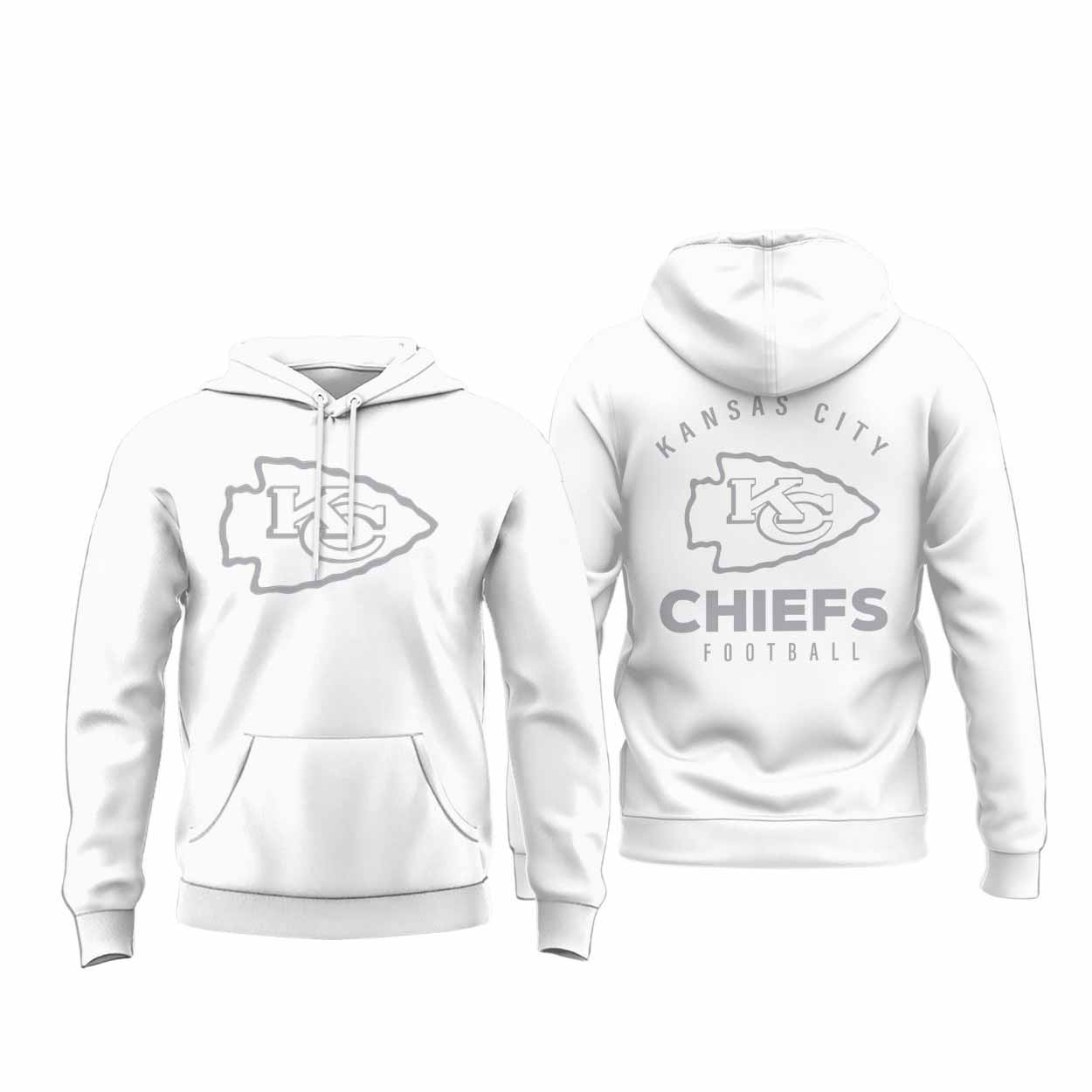 2025 Chiefs White Out Hoodie 2025 Chiefs White Out Hoodie