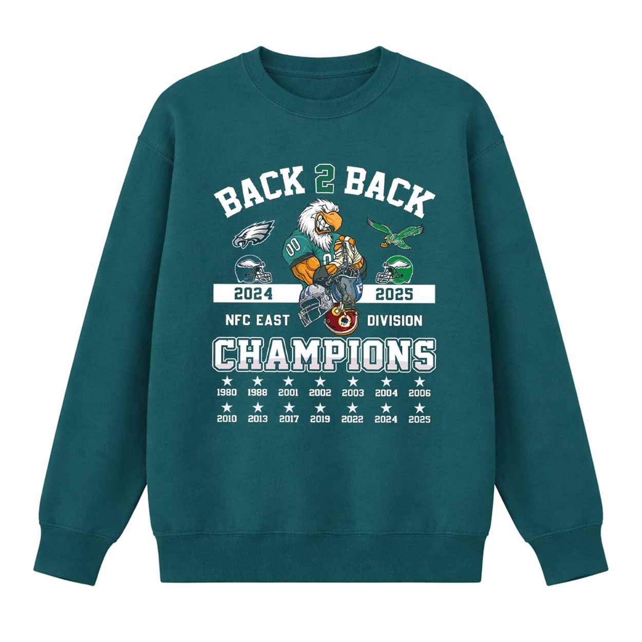 2025 Eagles Back 2 Back NFC East Division Champions Shirt 2025 Eagles Back 2 Back NFC East Division Champions Shirt