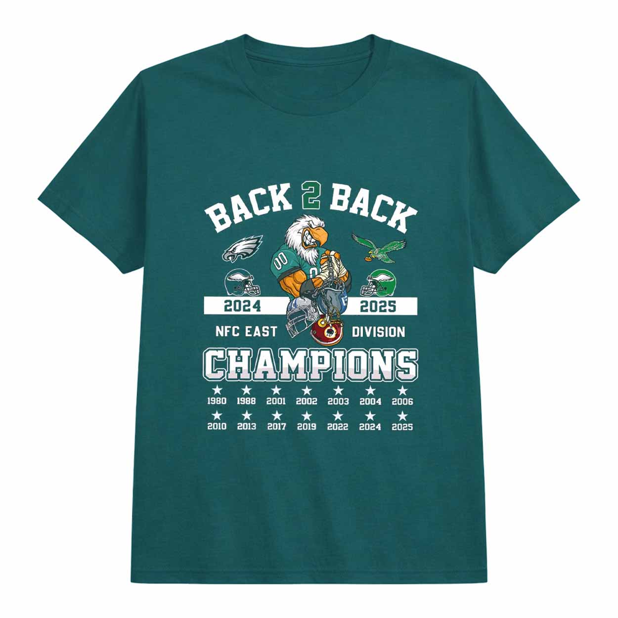 2025 Eagles Back 2 Back NFC East Division Champions Shirt 2025 Eagles Back 2 Back NFC East Division Champions Shirt