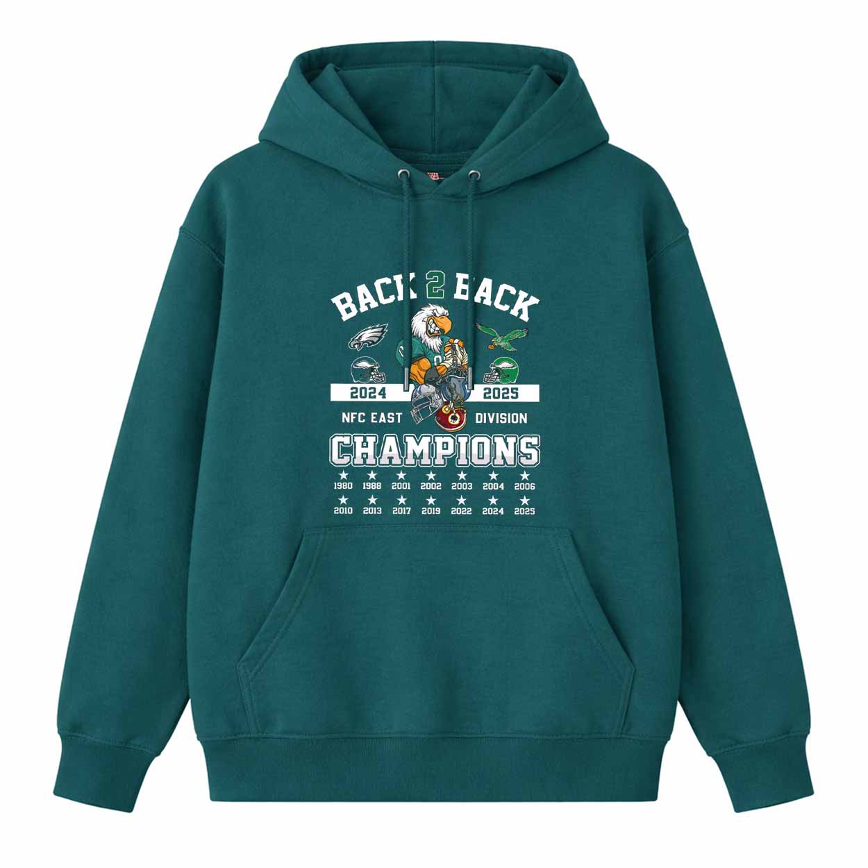 2025 Eagles Back 2 Back NFC East Division Champions Shirt 2025 Eagles Back 2 Back NFC East Division Champions Shirt