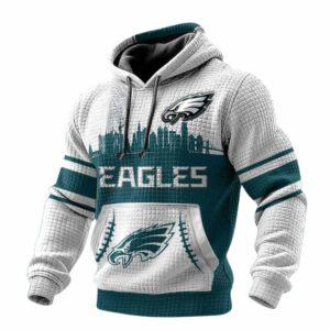 2025 Eagles City Skyline Waffle Hoodie 2025 Eagles City Skyline Waffle Hoodie