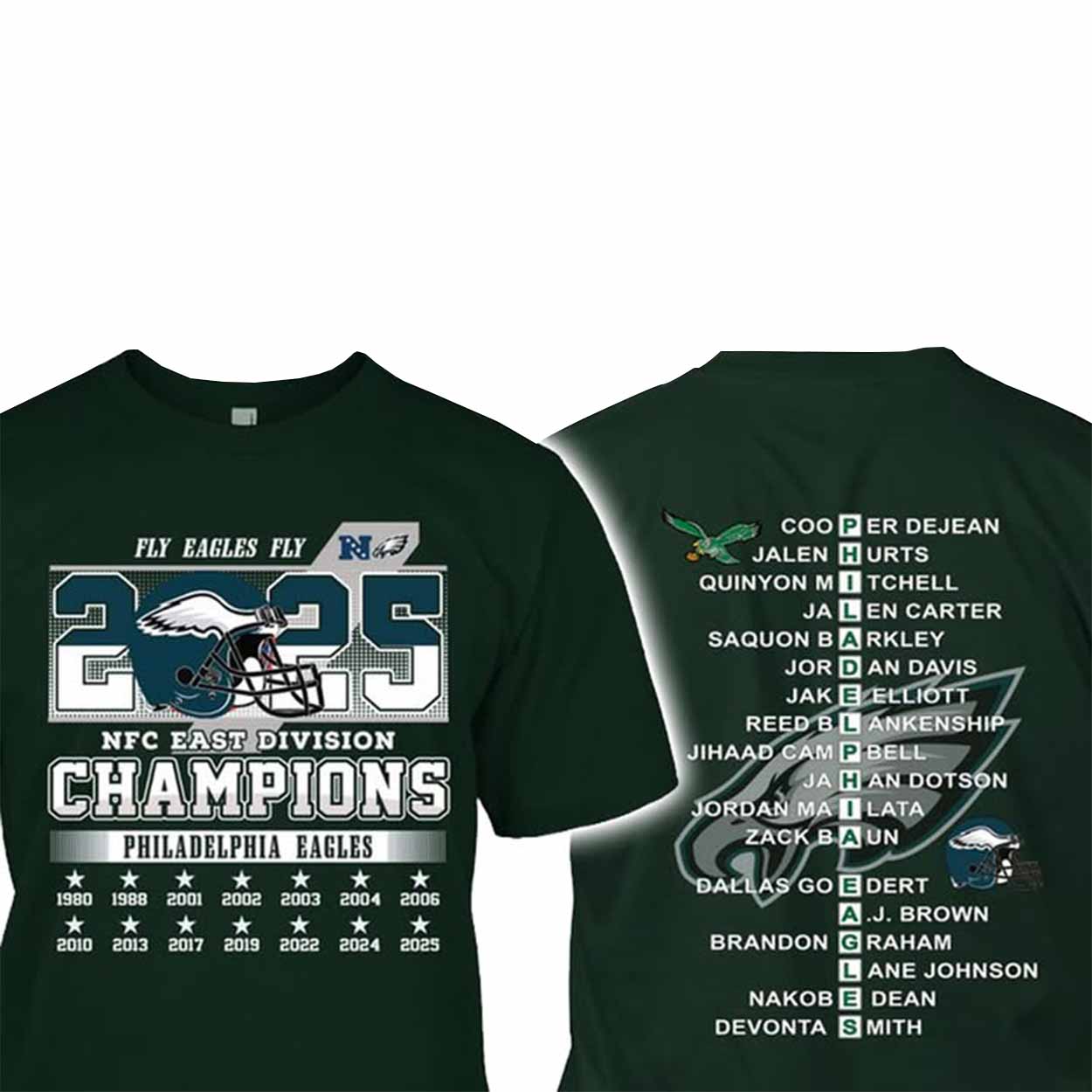 2025 Fly Eagles Fly NFC East Division Champions Shirt 2025 Fly Eagles Fly NFC East Division Champions Shirt