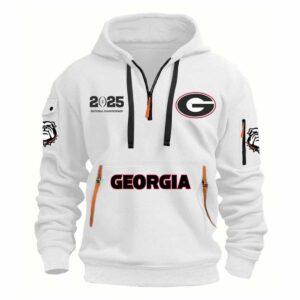2025 Georgia Football National Championship Quarter Zip Hoodie