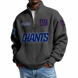 2025 Giants Est 1925 Waffle Stand Collar Half Zip Sweatshirt 2 2025 Giants Est 1925 Waffle Stand Collar Half Zip Sweatshirt