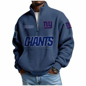 2025 Giants Est 1925 Waffle Stand Collar Half Zip Sweatshirt 3 2025 Giants Est 1925 Waffle Stand Collar Half Zip Sweatshirt