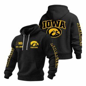 2025 Hawkeyes Est 1889 Waffle Hoodie