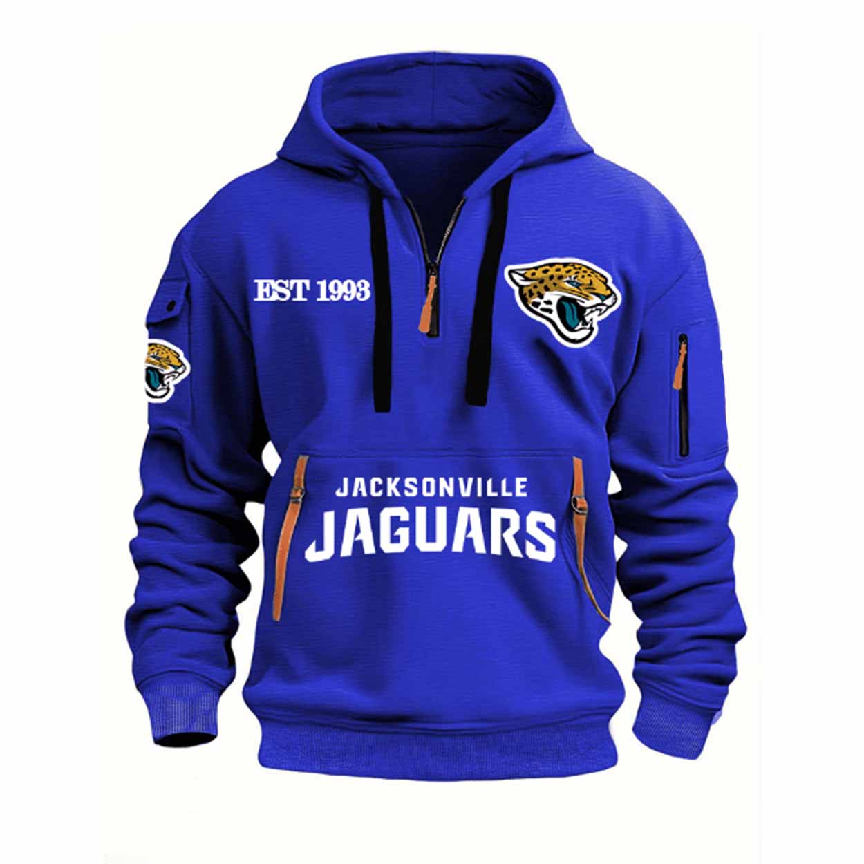 2025 Jaguars Est 1993 Quarter Zip Hoodie 2025 Jaguars Est 1993 Quarter Zip Hoodie