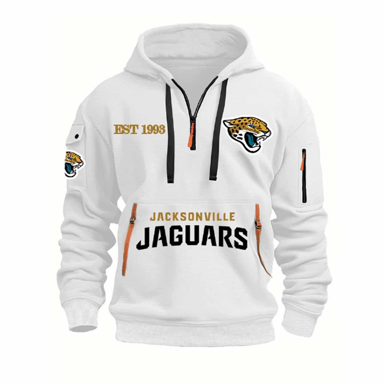 2025 Jaguars Est 1993 Quarter Zip Hoodie 2025 Jaguars Est 1993 Quarter Zip Hoodie