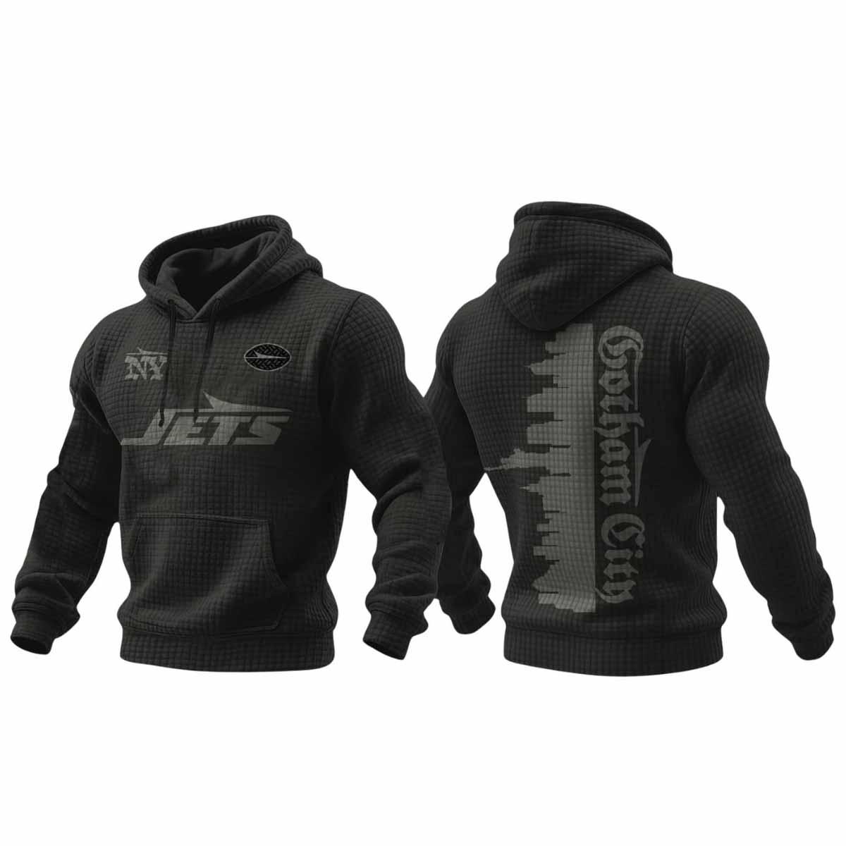 2025 Jets Rivalries Gotham City Waffle Hoodie 2025 Jets Rivalries Gotham City Waffle Hoodie