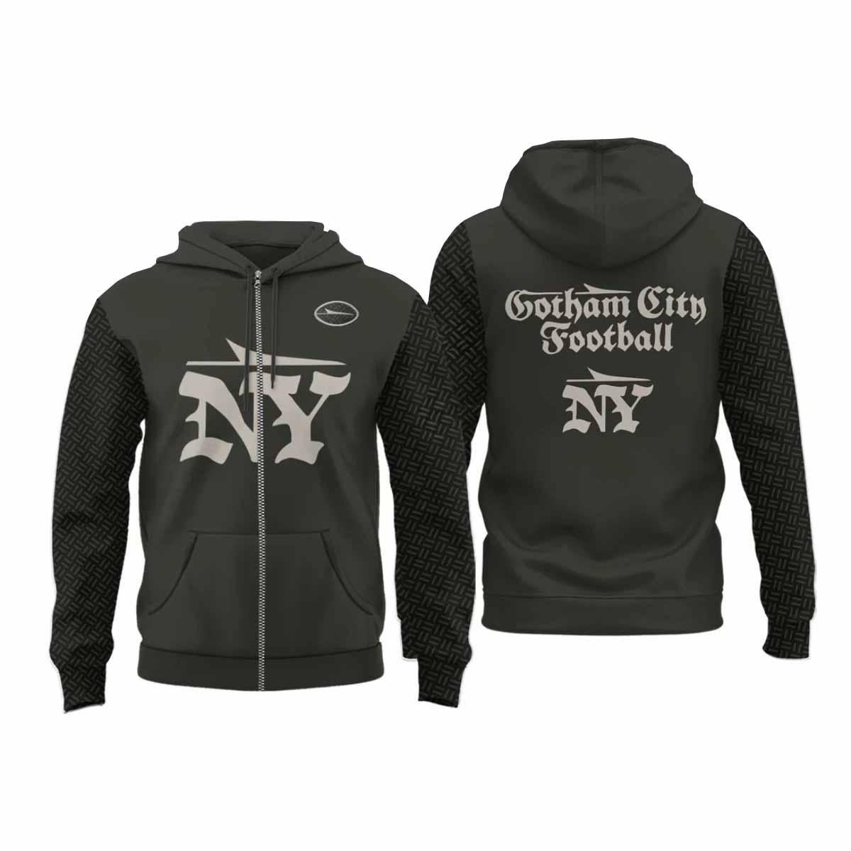 2025 Jets Rivalries Gotham City Zip Hoodie 2025 Jets Rivalries Gotham City Zip Hoodie
