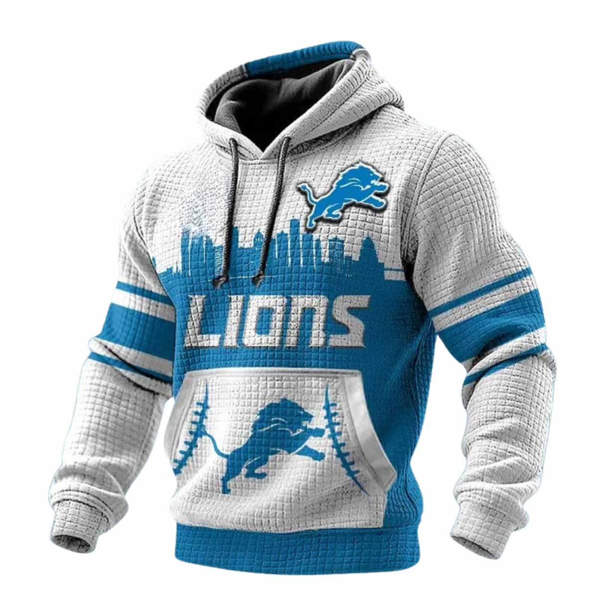 2025 Lions City Skyline Waffle Hoodie 2025 Lions City Skyline Waffle Hoodie