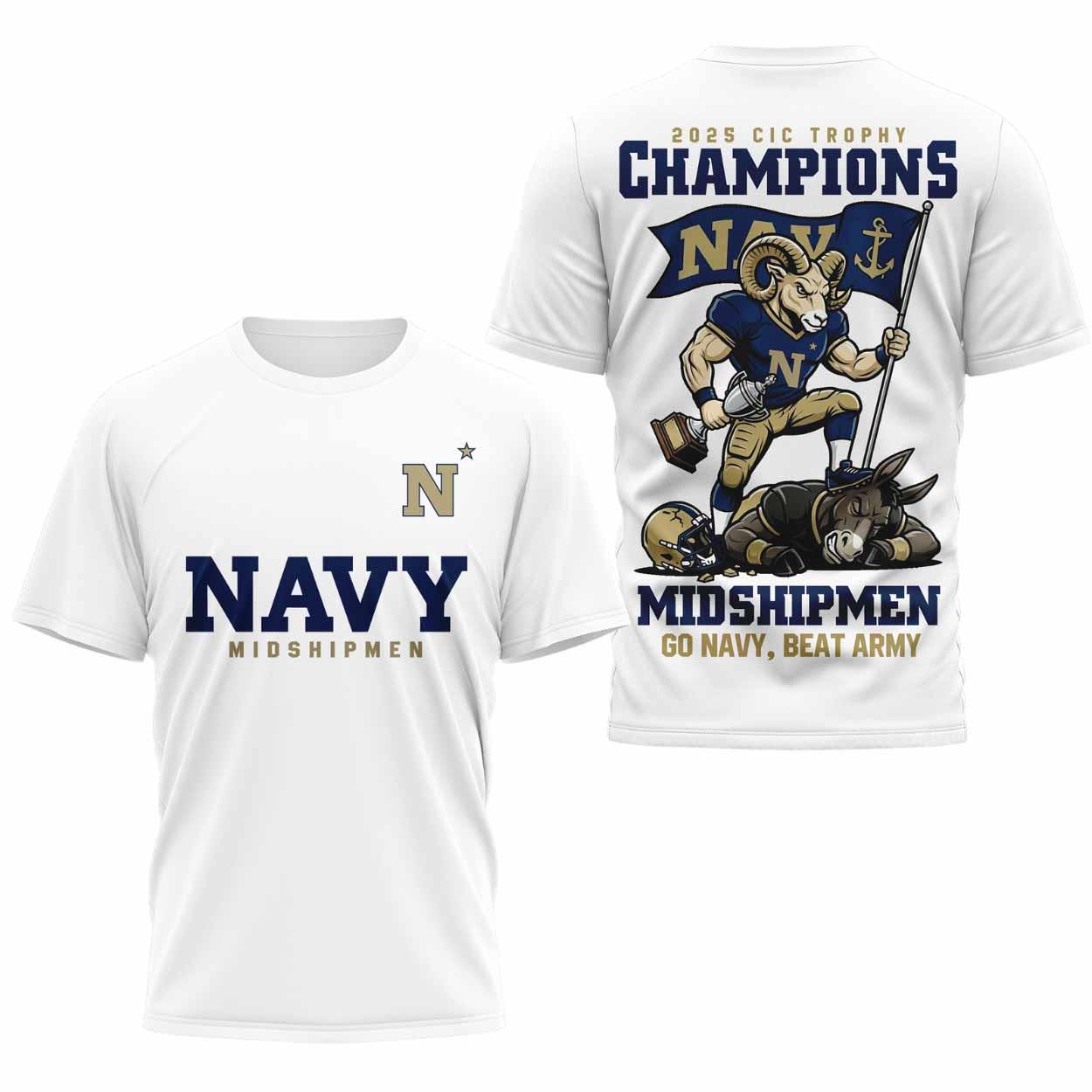 2025 Navy Midshipmen CIC Trophy Champions Shirt 2025 Navy Midshipmen CIC Trophy Champions Shirt