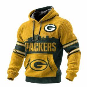 2025 Packers City Skyline Waffle Hoodie 2025 Packers City Skyline Waffle Hoodie