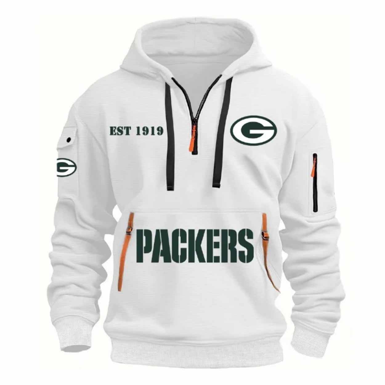 2025 Packers Est 1919 Quarter Zip Hoodie 2025 Packers Est 1919 Quarter Zip Hoodie