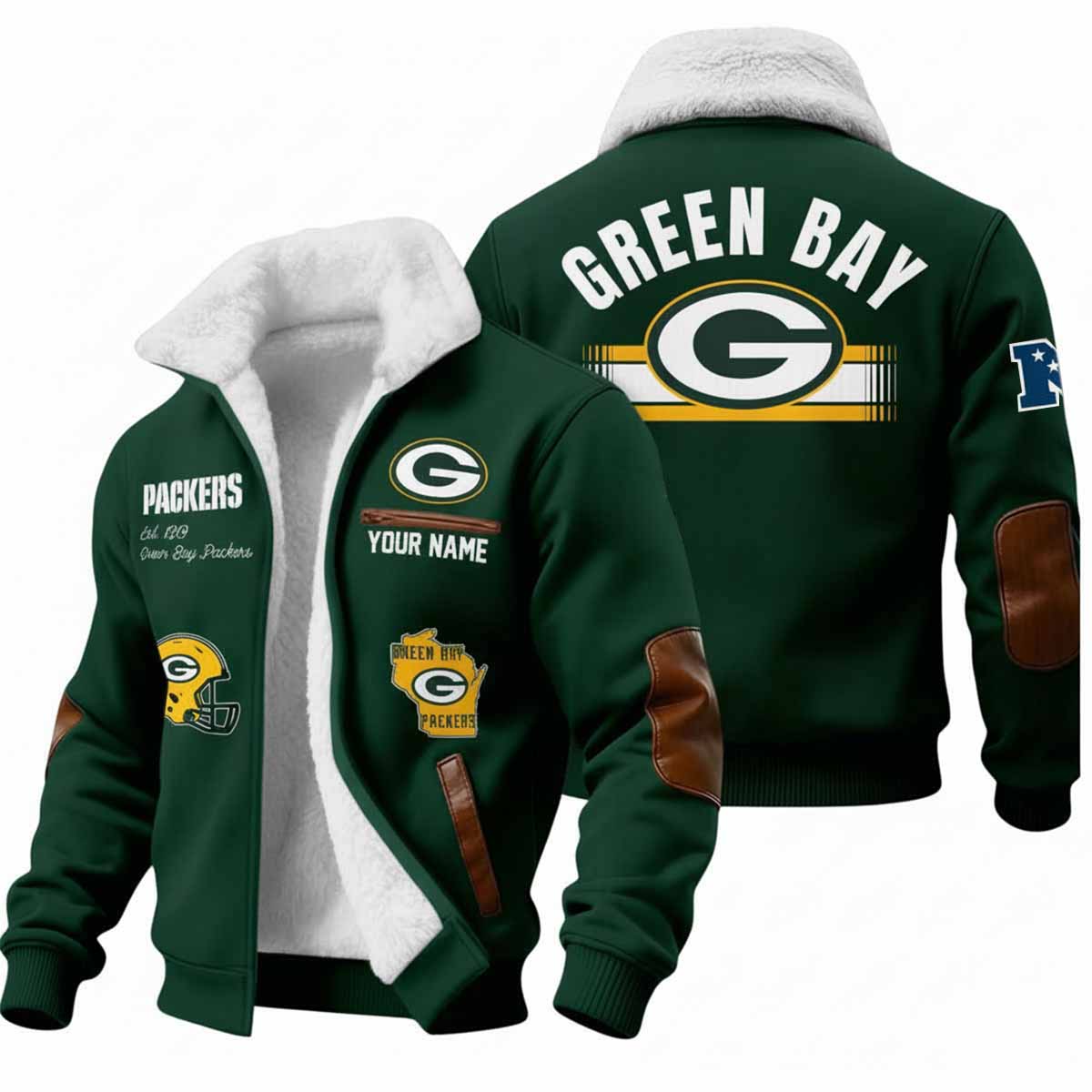2025 Packers Est 1919 Winter Fleece Jacket 2025 Packers Est 1919 Winter Fleece Jacket