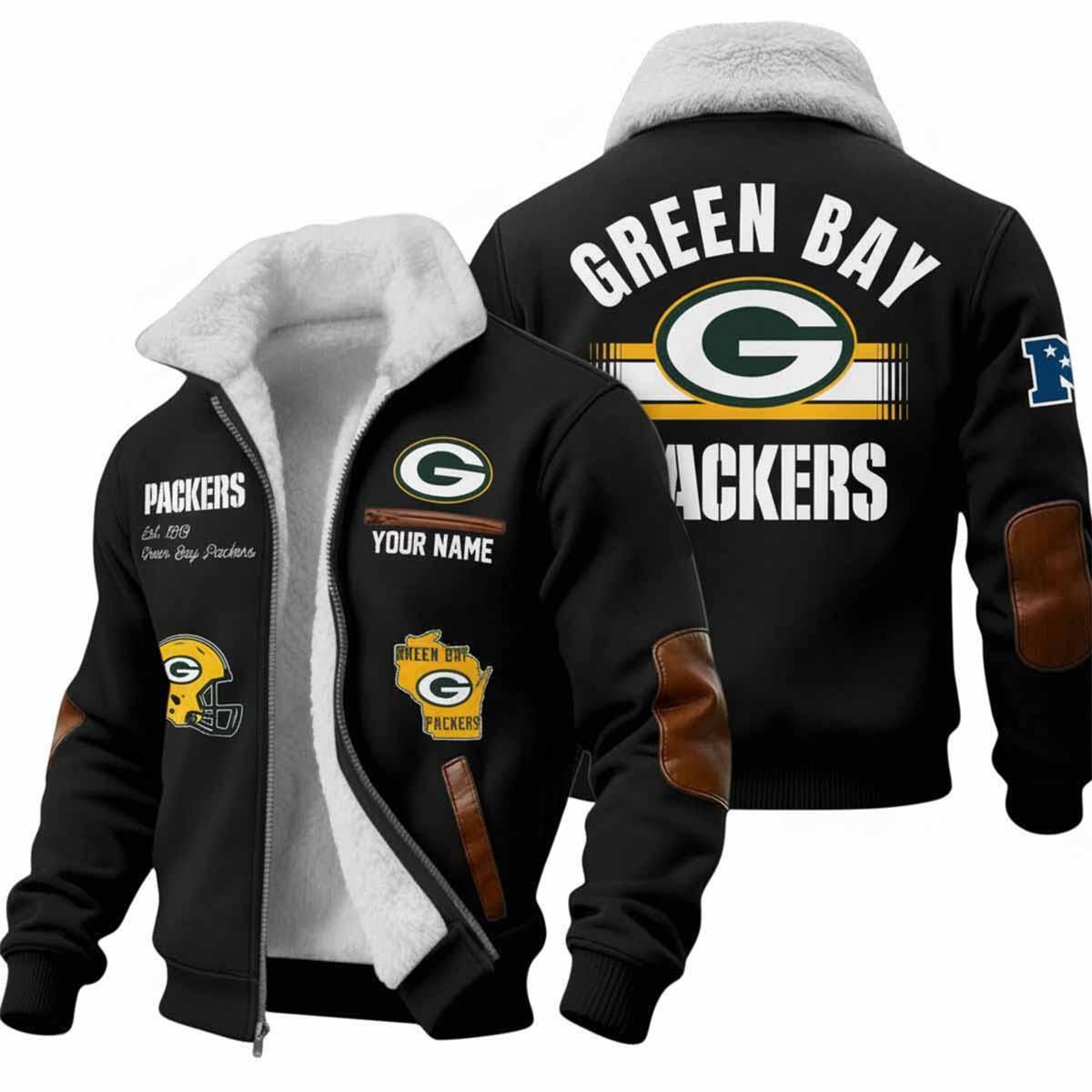 2025 Packers Est 1919 Winter Fleece Jacket 2025 Packers Est 1919 Winter Fleece Jacket