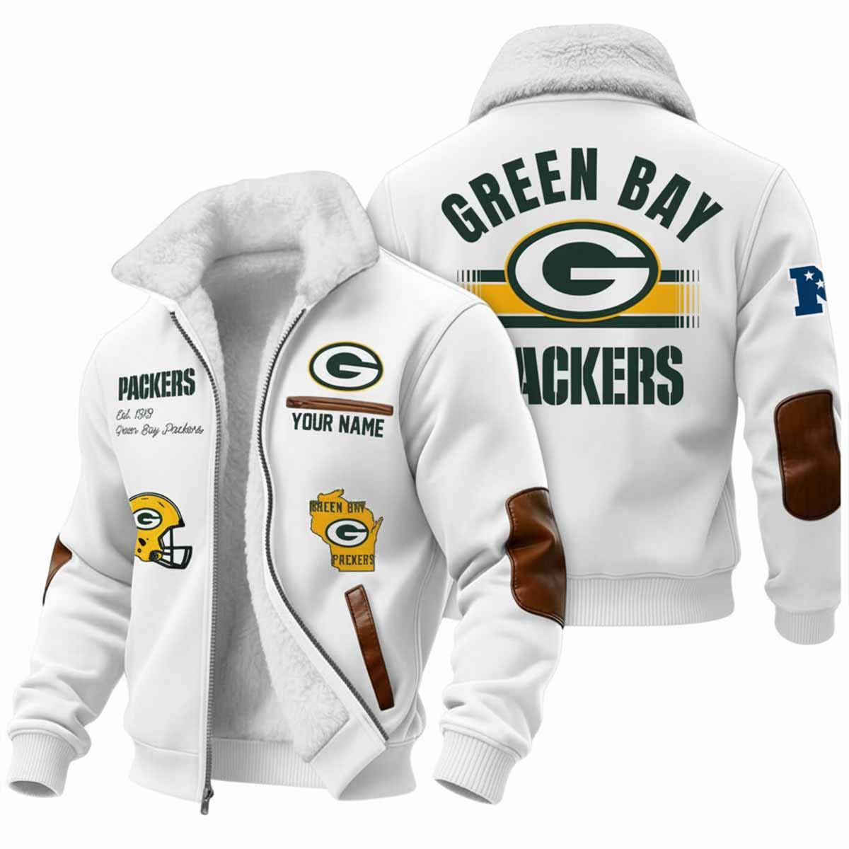 2025 Packers Est 1919 Winter Fleece Jacket 2025 Packers Est 1919 Winter Fleece Jacket