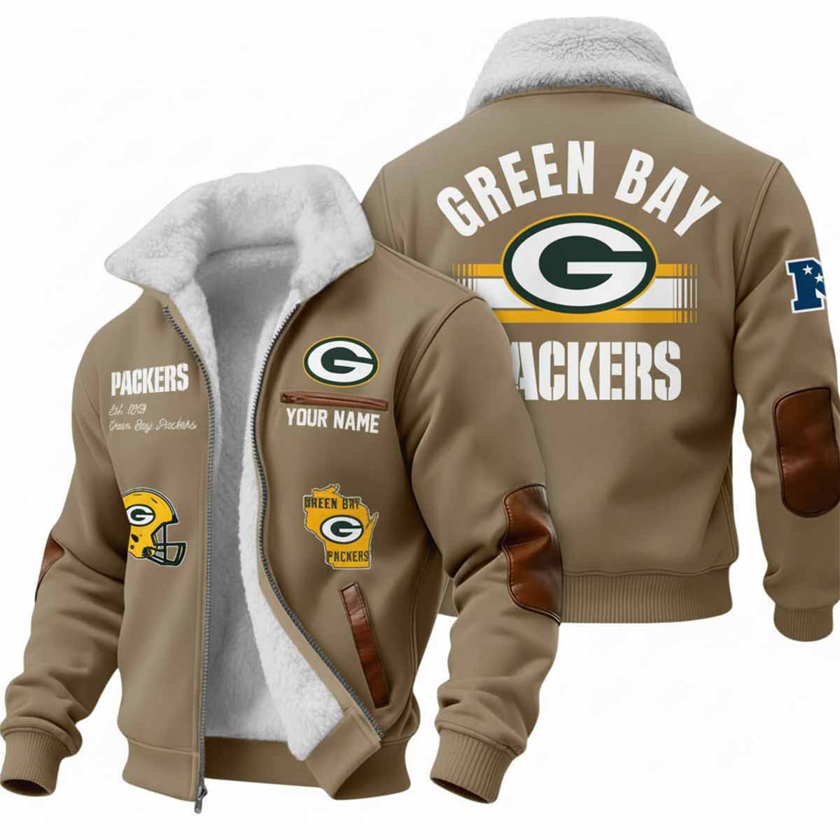 2025 Packers Est 1919 Winter Fleece Jacket 2025 Packers Est 1919 Winter Fleece Jacket