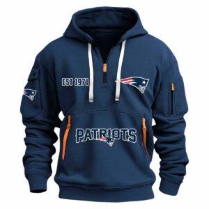 2025 Patriots Est 1971 Quarter Zip Hoodie 1 2025 Patriots Est 1971 Quarter Zip Hoodie