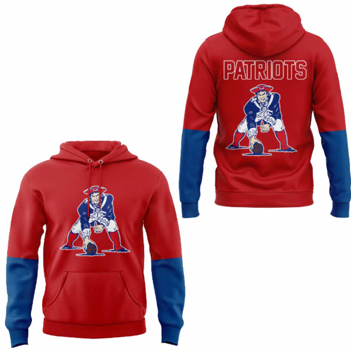 2025 Patriots Throwback 1992 Hoodie 2025 Patriots Throwback 1992 Hoodie