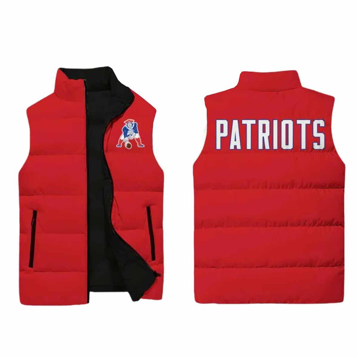 2025 Patriots Throwback 1992 Puffer Vest 2025 Patriots Throwback 1992 Puffer Vest